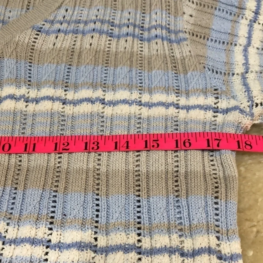 Coastal vibe open knit sweater size S